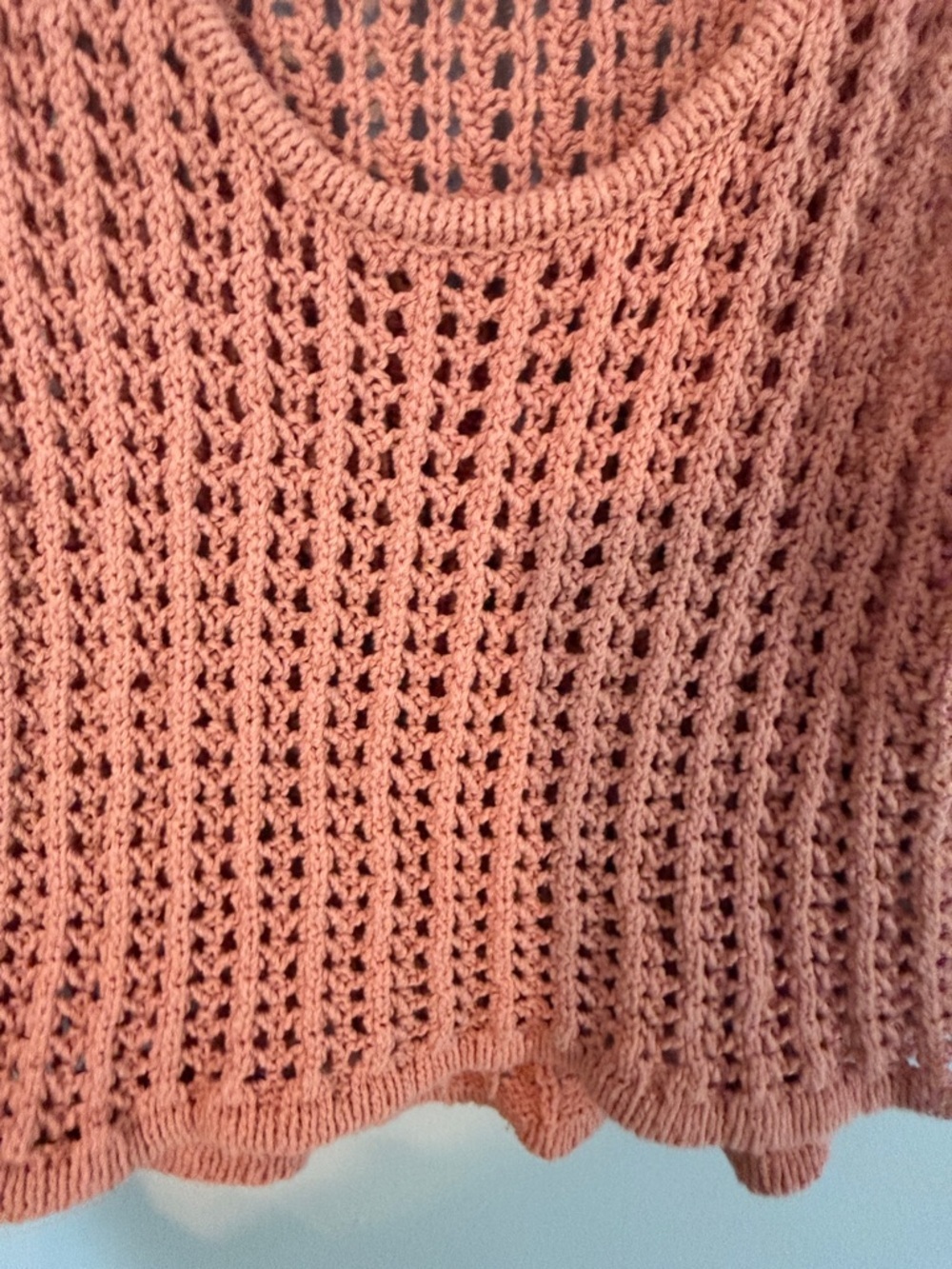 Aeropostale Dusty Rose Open-Knit Tank Top - Picture 3 of 4